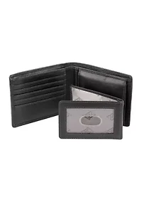 RFID Blocking Martin Coin Pocket Leather Wallet
