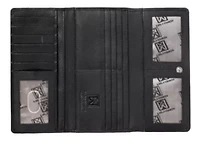 RFID Blocking Leather Trifold Wallet