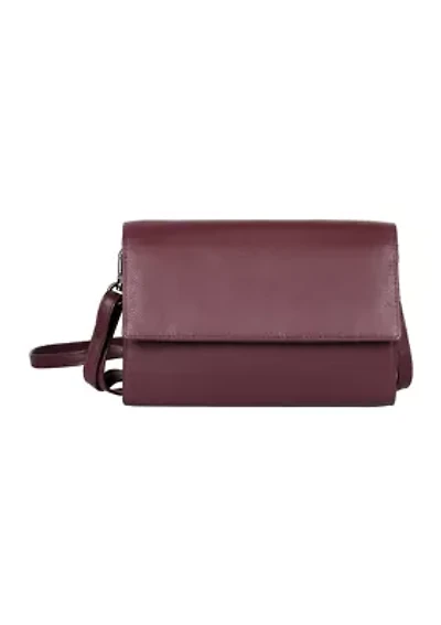 Delia RFID Blocking Leather Crossbody Clutch