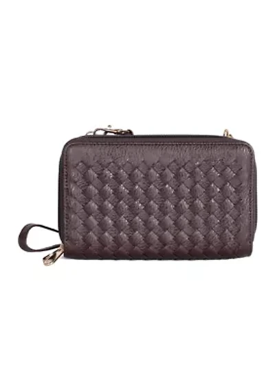 Ellen Woven Crossbody Phone Wallet