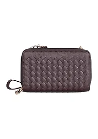 Ellen Woven Crossbody Phone Wallet