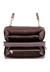 Ellen Woven Crossbody Phone Wallet