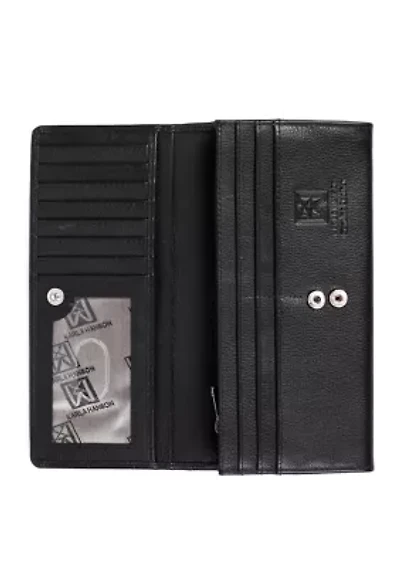 RFID Blocking Leather Continental Wallet