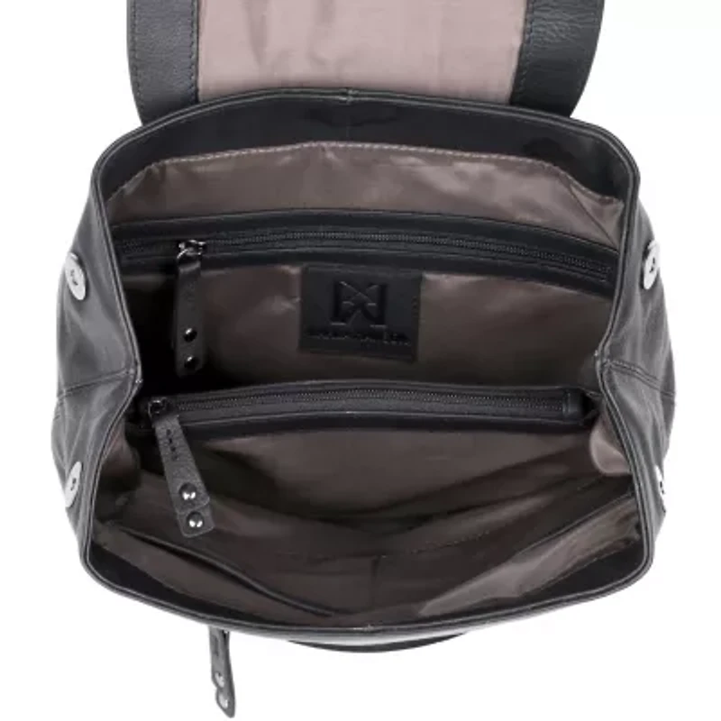 RFID Blocking Dorothy Leather Crossbody Backpack