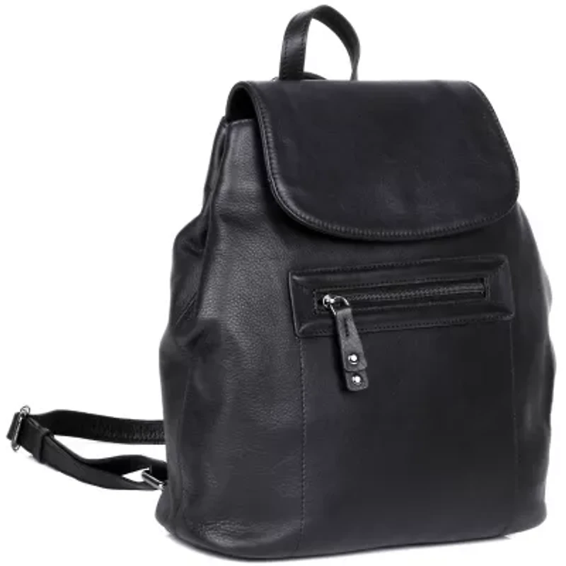 RFID Blocking Dorothy Leather Crossbody Backpack