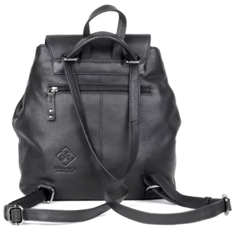 RFID Blocking Dorothy Leather Crossbody Backpack