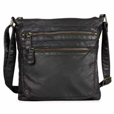 Charlotte Pre-Washed Women's Crossbody Organizer Bag