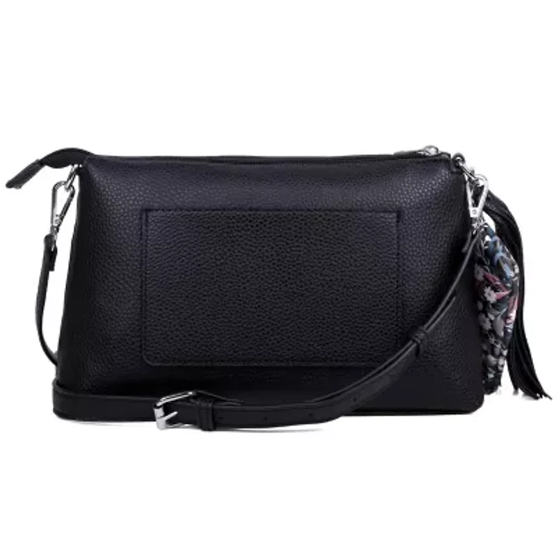 FLAP CROSSBODY WITHCOIN PURSE AND TASSEL