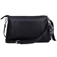 FLAP CROSSBODY WITHCOIN PURSE AND TASSEL