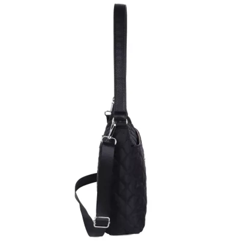 MIKKI QUILTED NYLON CROSSBODY