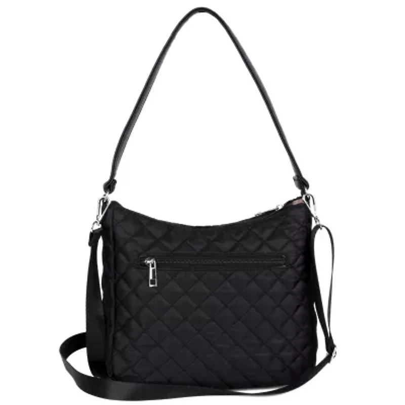 MIKKI QUILTED NYLON CROSSBODY