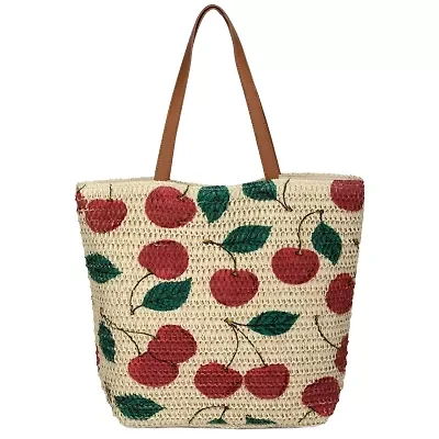 FRUIT STRAW TOTE