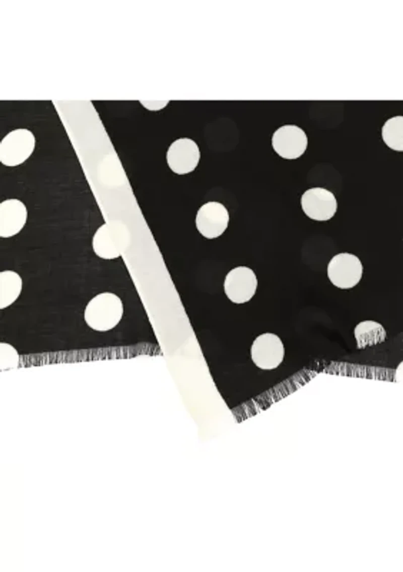Women's Dots and Bubbles Oblong Scarf