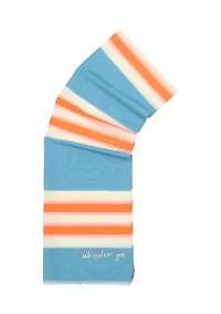 Women's Springtime Striped Oblong Scarf