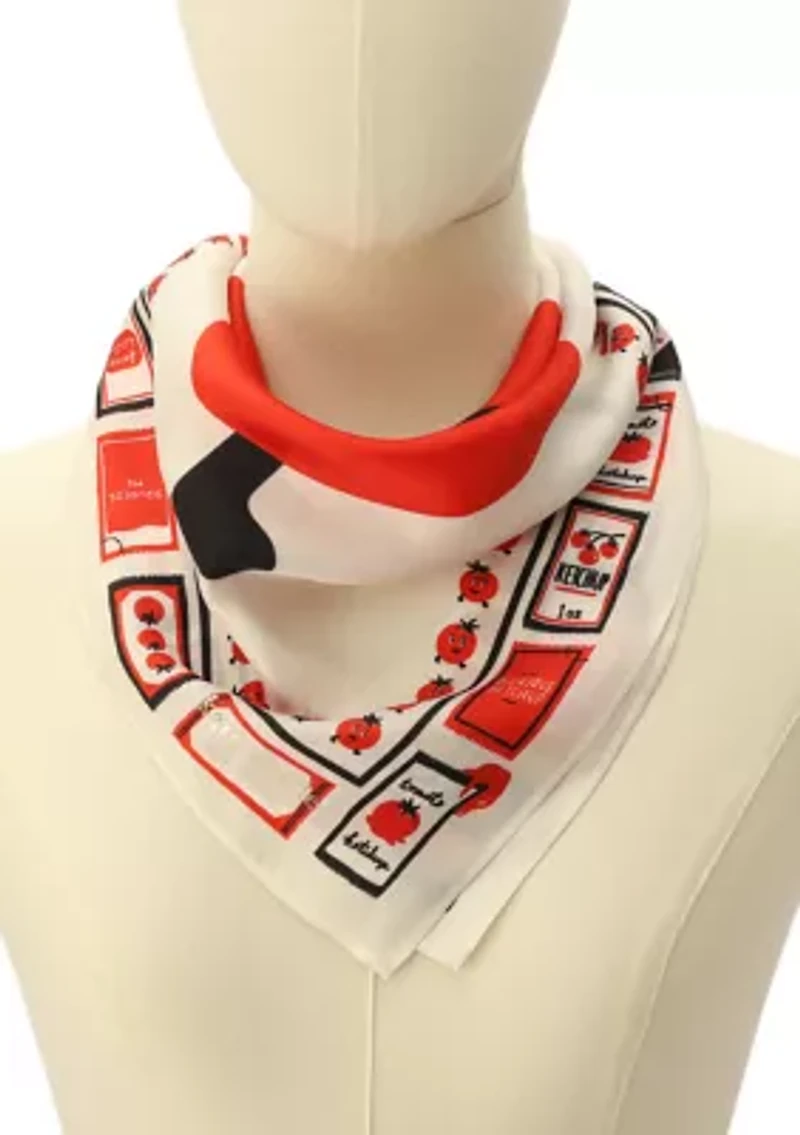 Tomato Ketchup Silk Bandana 