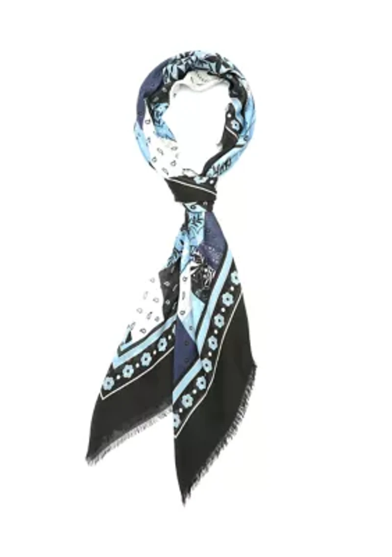 Bandana Patchwork Modal Square Scarf