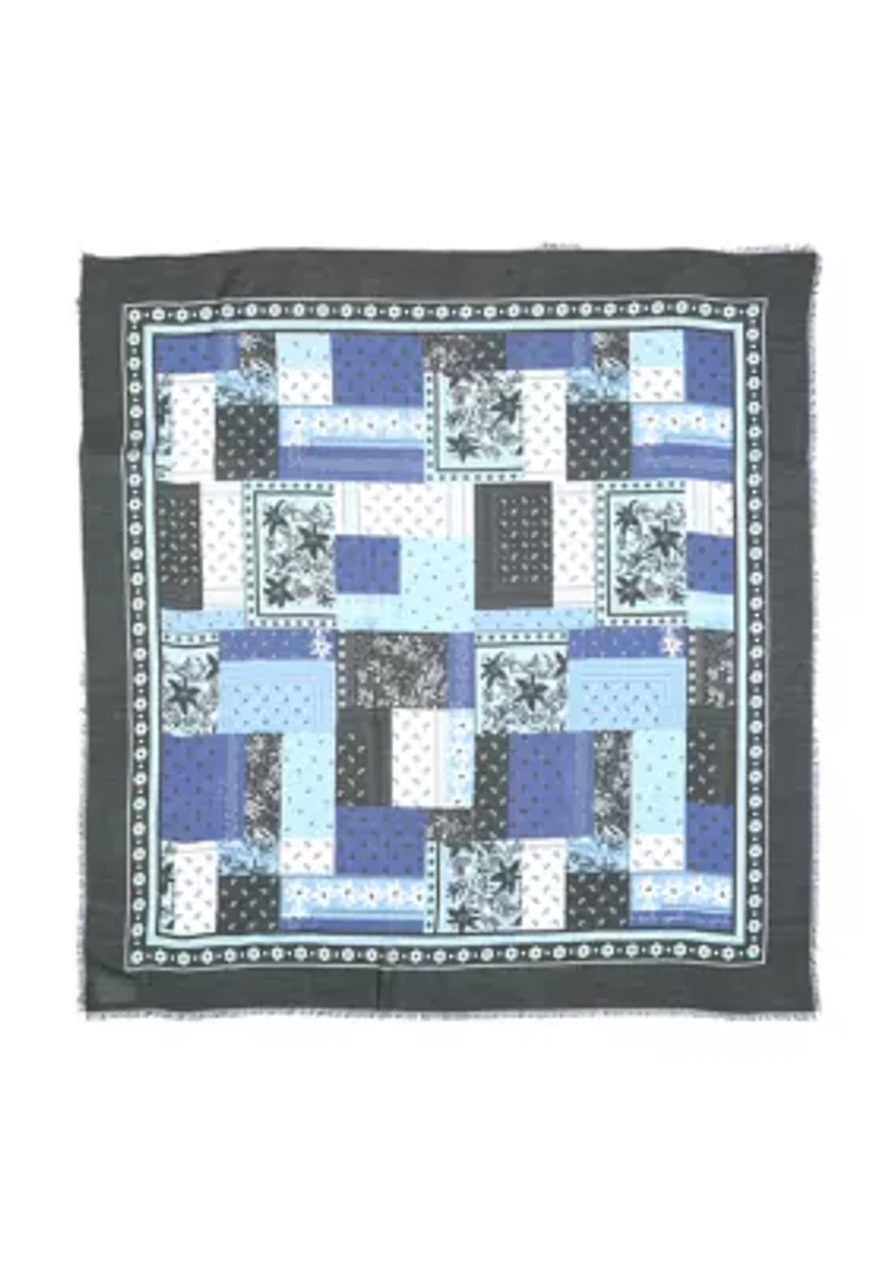 Bandana Patchwork Modal Square Scarf