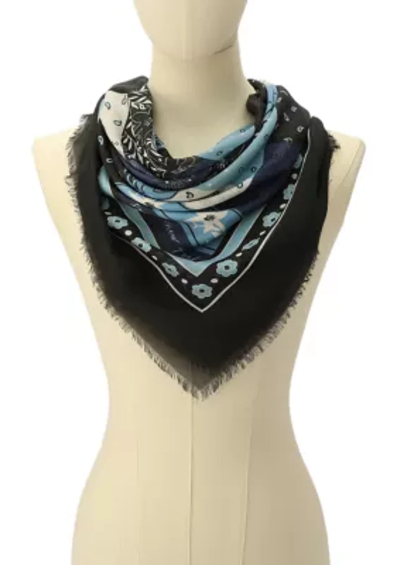 Bandana Patchwork Modal Square Scarf