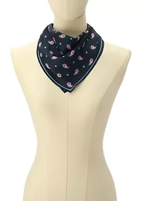 Paisley Foulard Silk Diamond Scarf