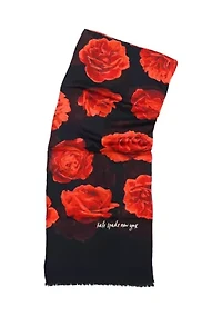 Charming Rose Oblong Scarf 