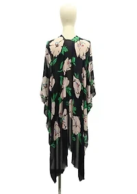 Women's Springtime Bloom Printed Ruana