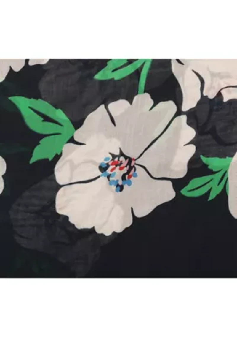 Women's Springtime Bloom Printed Ruana