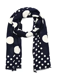 Breezy Dot Viscose Oblong Scarf