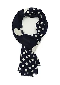 Breezy Dot Viscose Oblong Scarf
