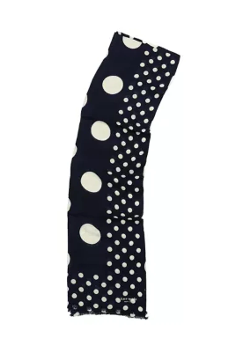 Breezy Dot Viscose Oblong Scarf
