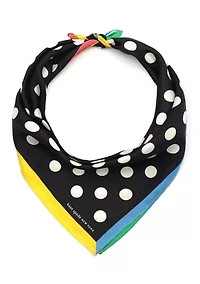 Breezy Dot Silk Bandana