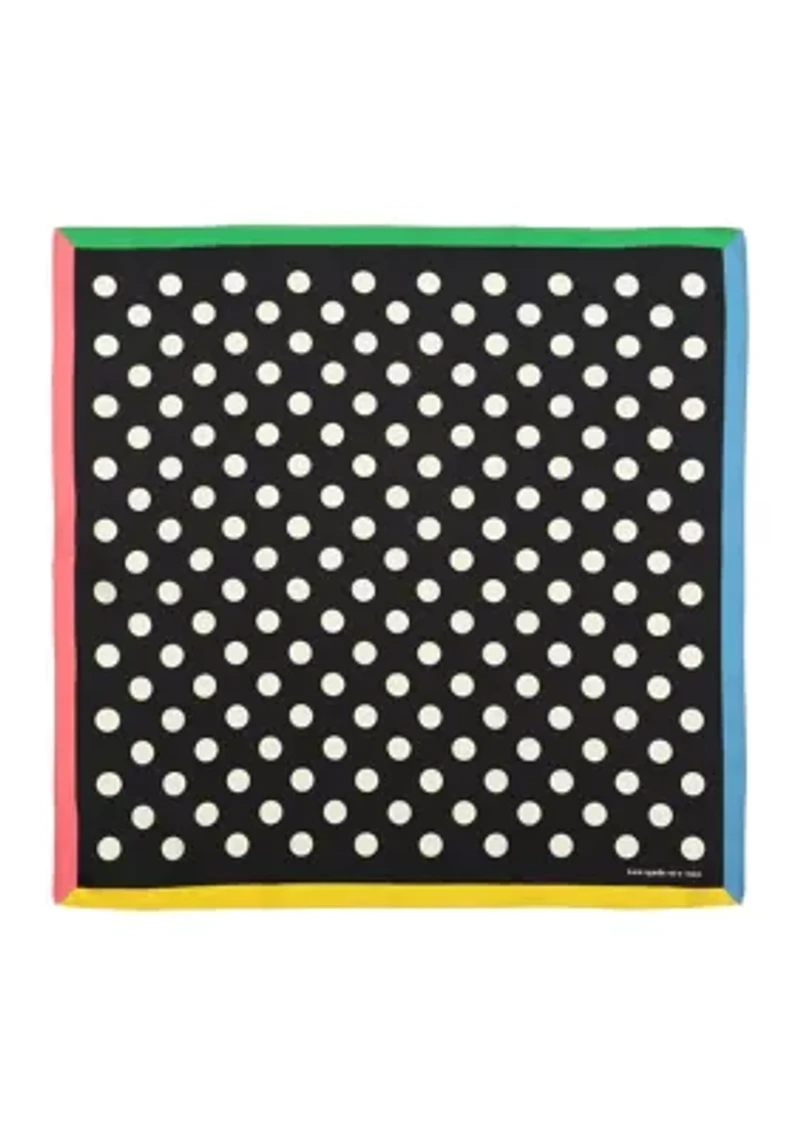 Breezy Dot Silk Bandana