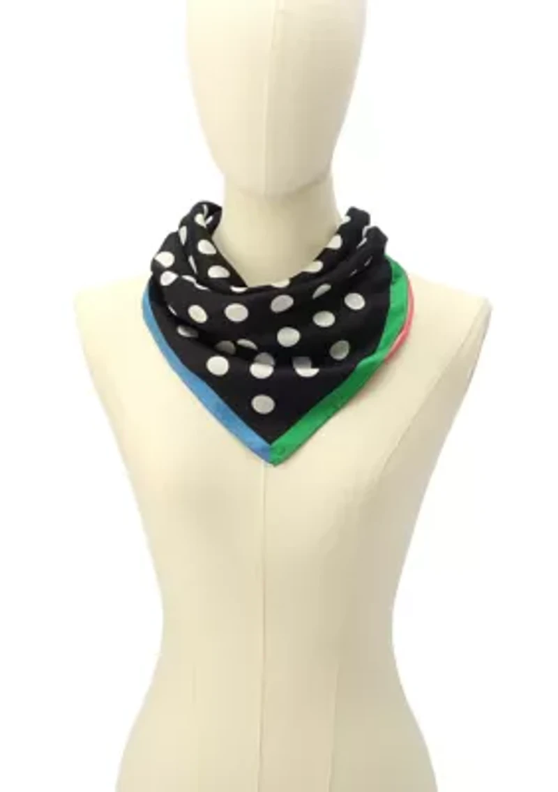 Breezy Dot Silk Bandana