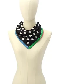 Breezy Dot Silk Bandana