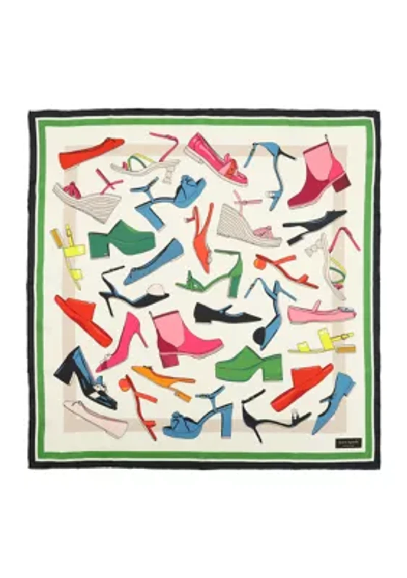 Shoes Silk Square Scarf