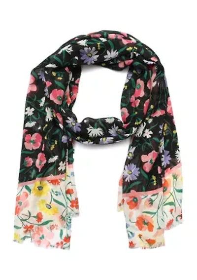 Spring Bouquet Oblong Scarf