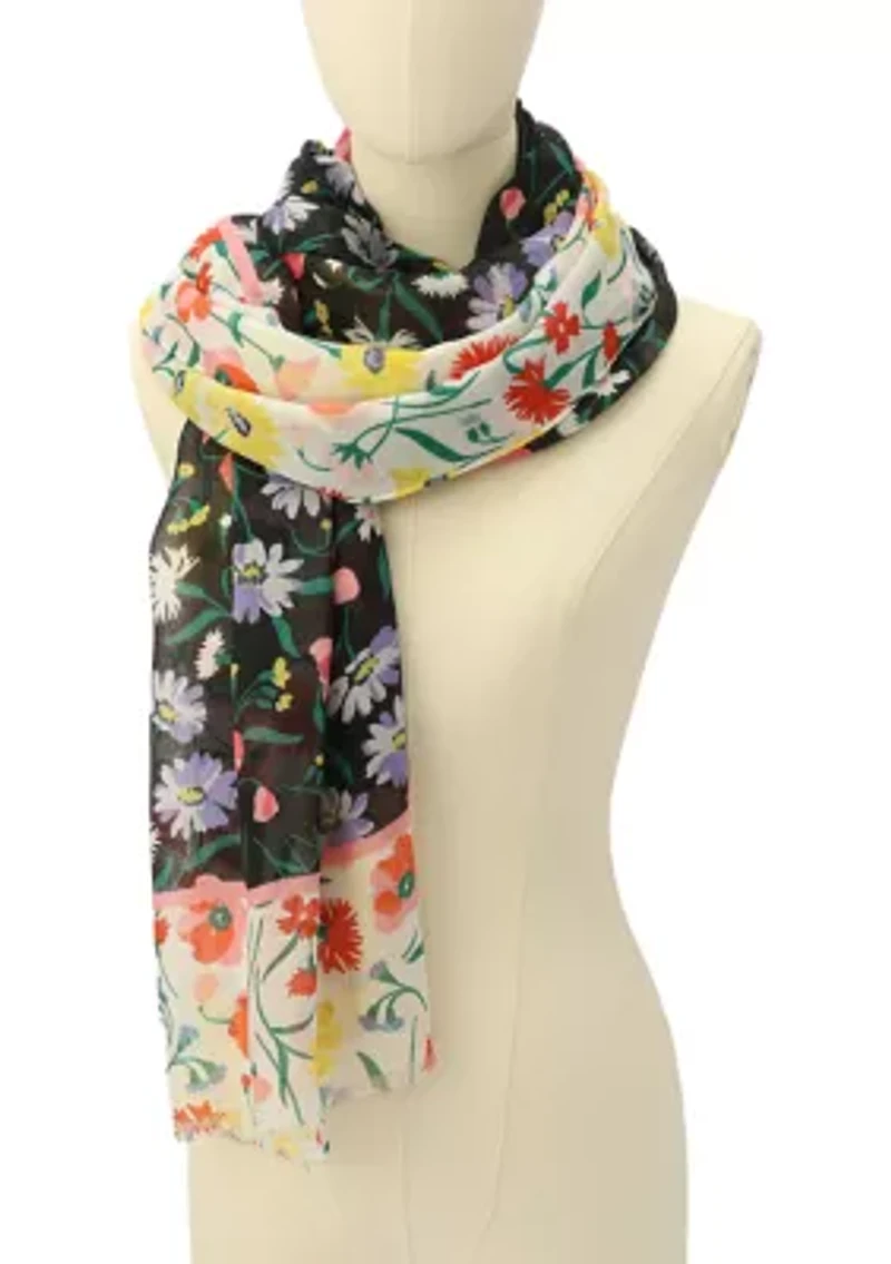 Spring Bouquet Oblong Scarf
