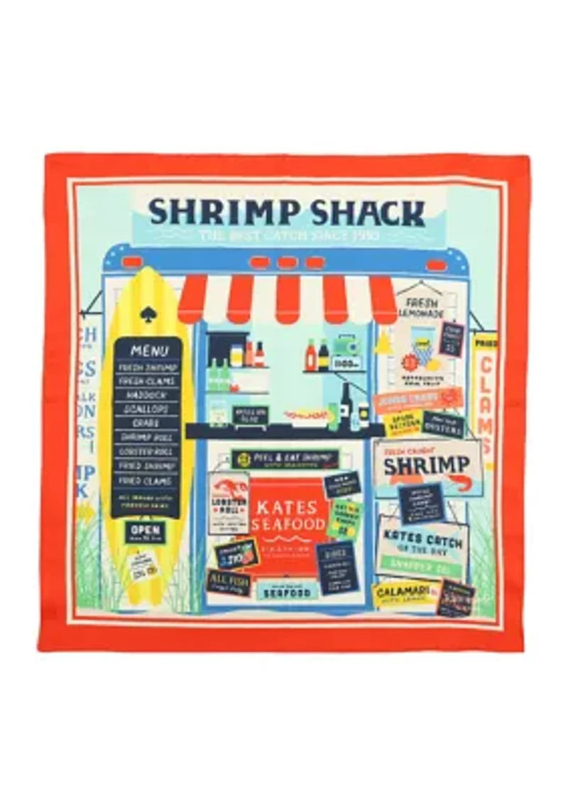 Shrimp Slack Silk Bandana