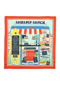 Shrimp Slack Silk Bandana