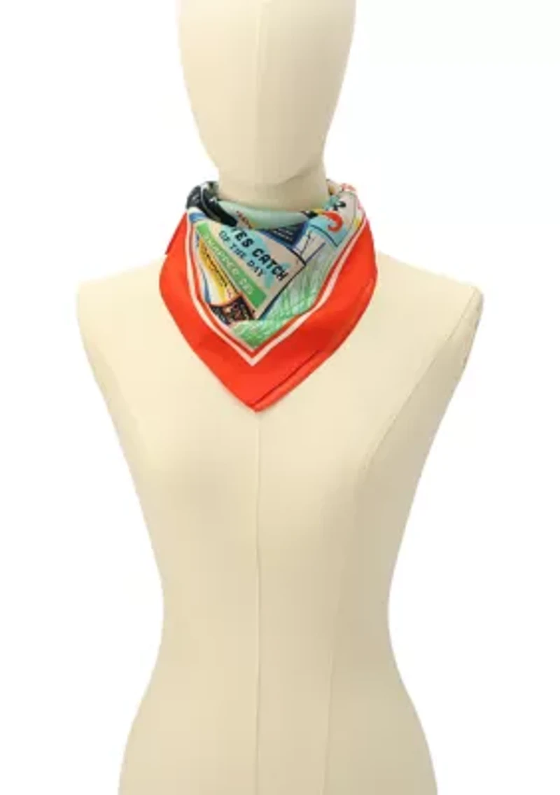 Shrimp Slack Silk Bandana