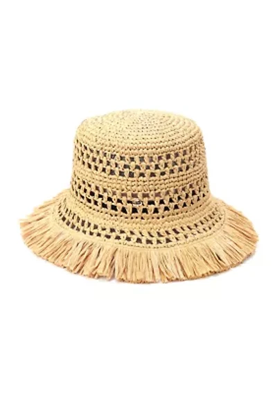 Fringe Spade Cloche Hat 