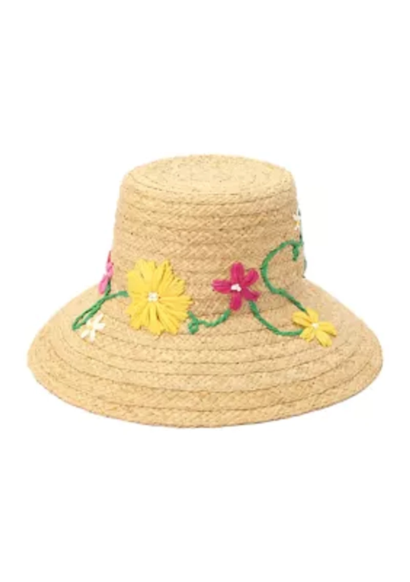 Updated Raffia Daisy Sunhat