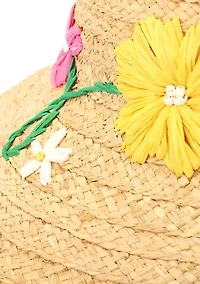 Updated Raffia Daisy Sunhat 