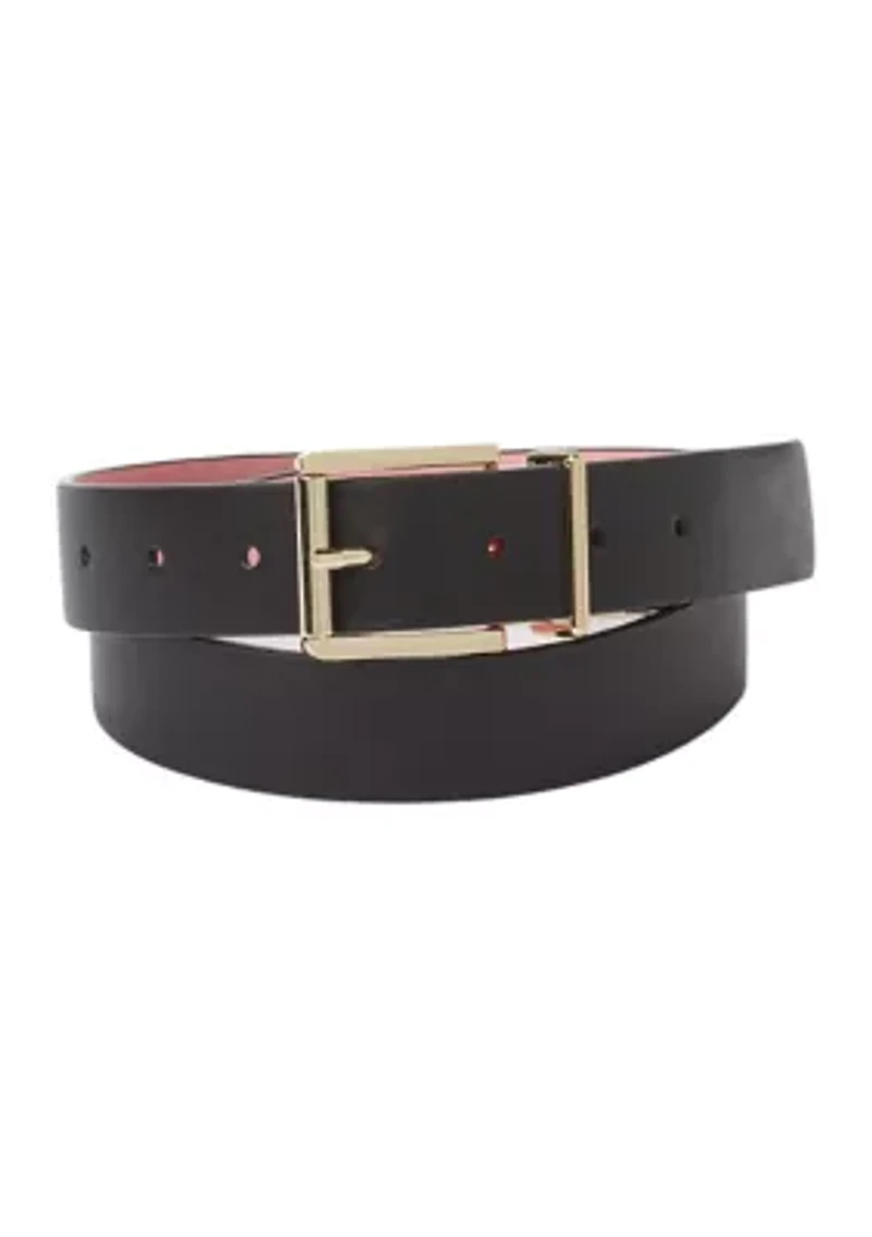 Smooth Leather Reversible Belt