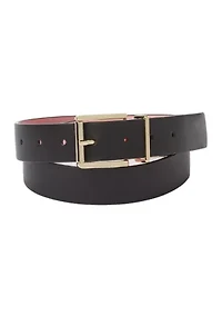 Smooth Leather Reversible Belt