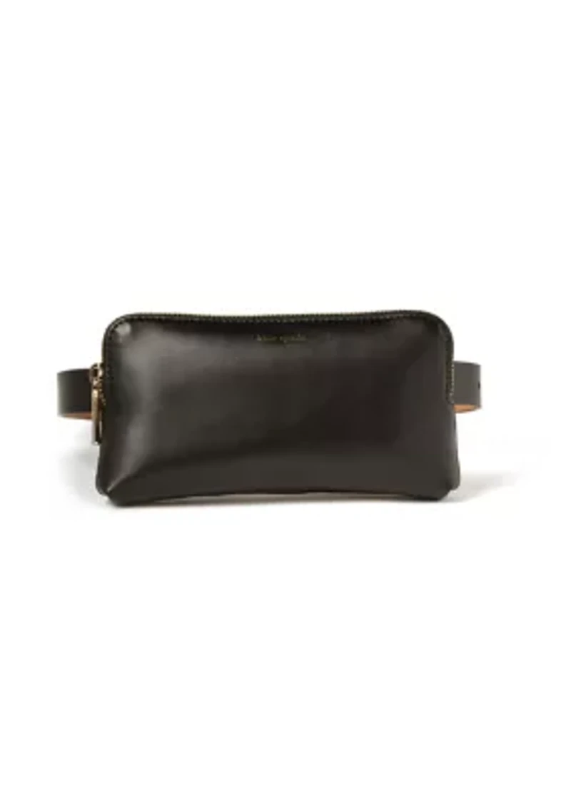 Zip Embossed Logo Belt Bag