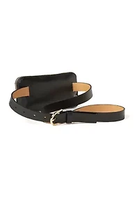 Zip Embossed Logo Belt Bag