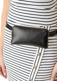 Zip Embossed Logo Belt Bag