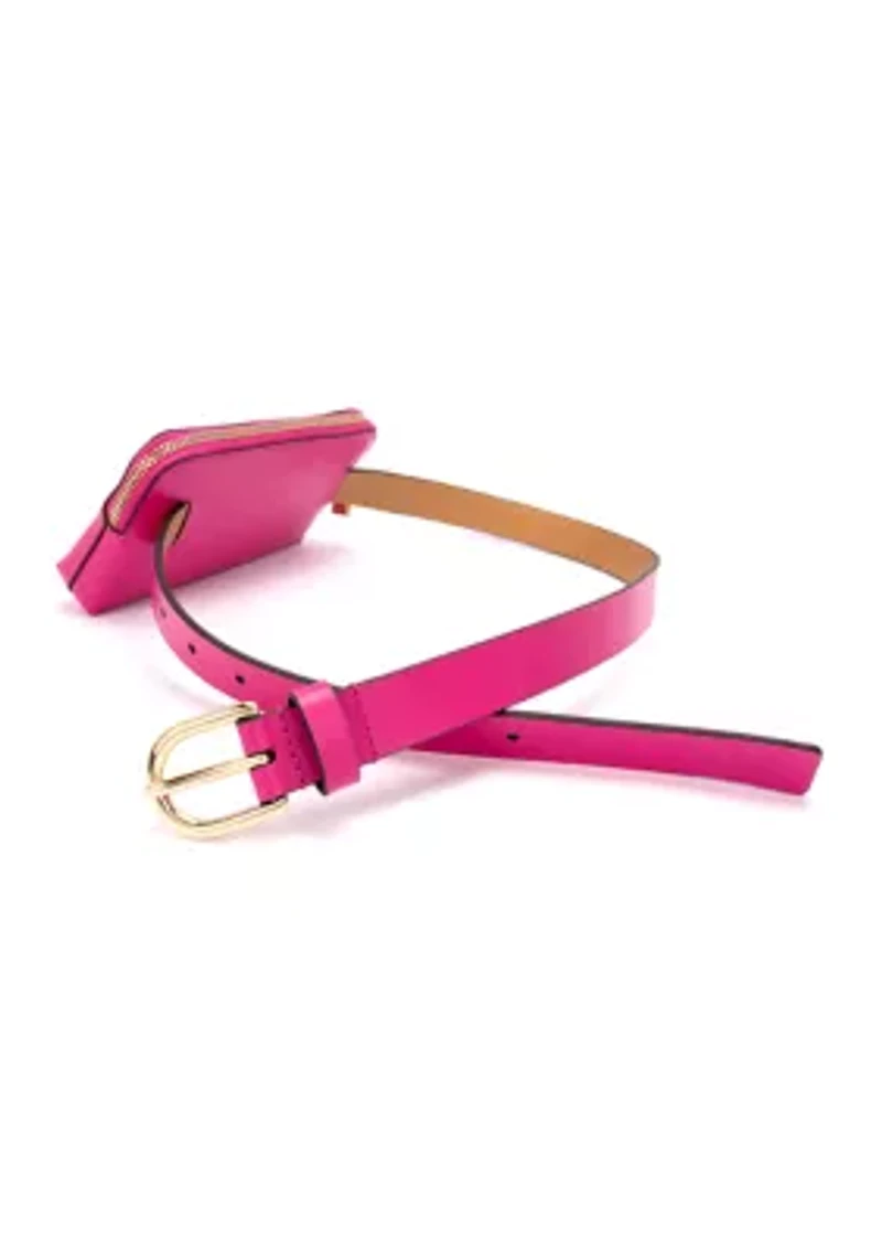 Zip Embossed Logo Belt Bag