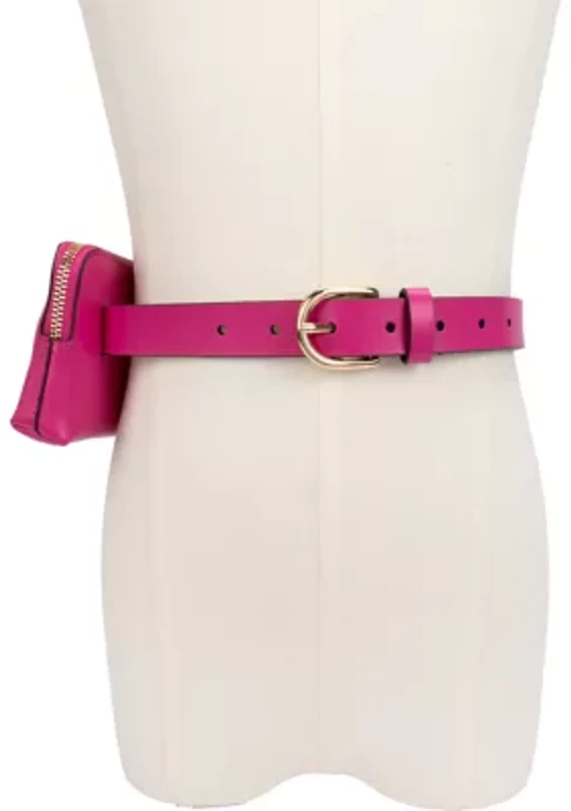 Zip Embossed Logo Belt Bag