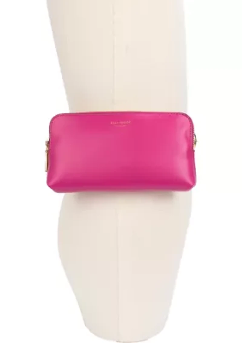 Zip Embossed Logo Belt Bag